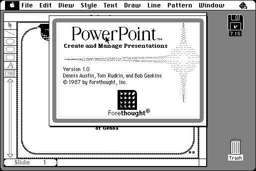 PowerPoint 1 1987 Mac