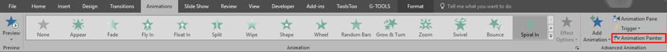 Animation Painter PowerPoint tip