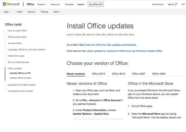 install Office updates if PowerPoint keeps crashing