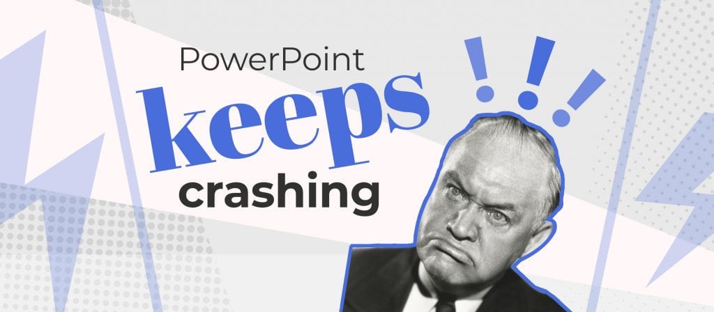 powerpoint crashes presentation mode