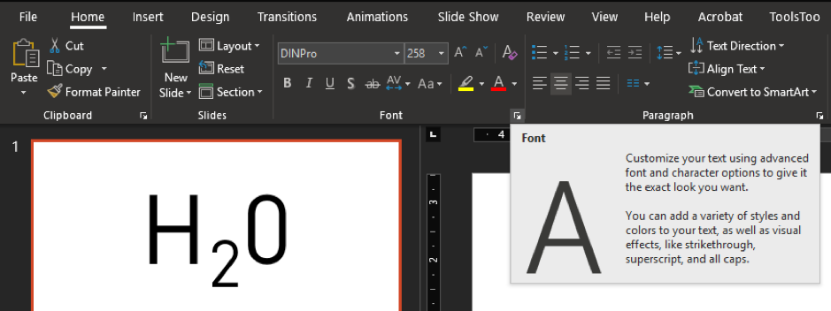 How to insert superscript and subscript in PowerPoint | Buffalo 7