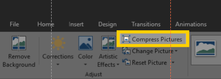 compress pictures PowerPoint