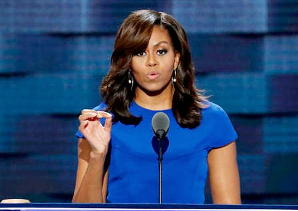 Michelle Obama at the Democratic National Convention 2016.