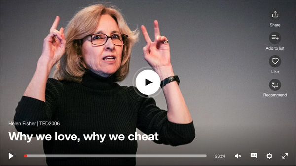 Helen Fisher's great TED Talk