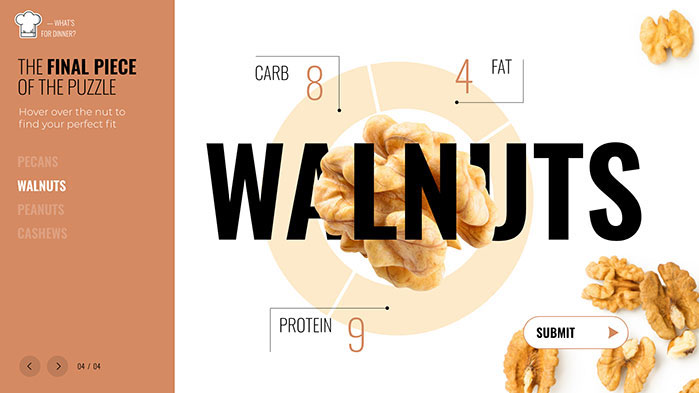 data visualisation walnuts slide