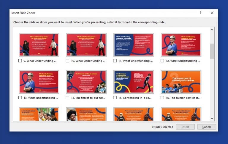 slide zoom powerpoint 2019