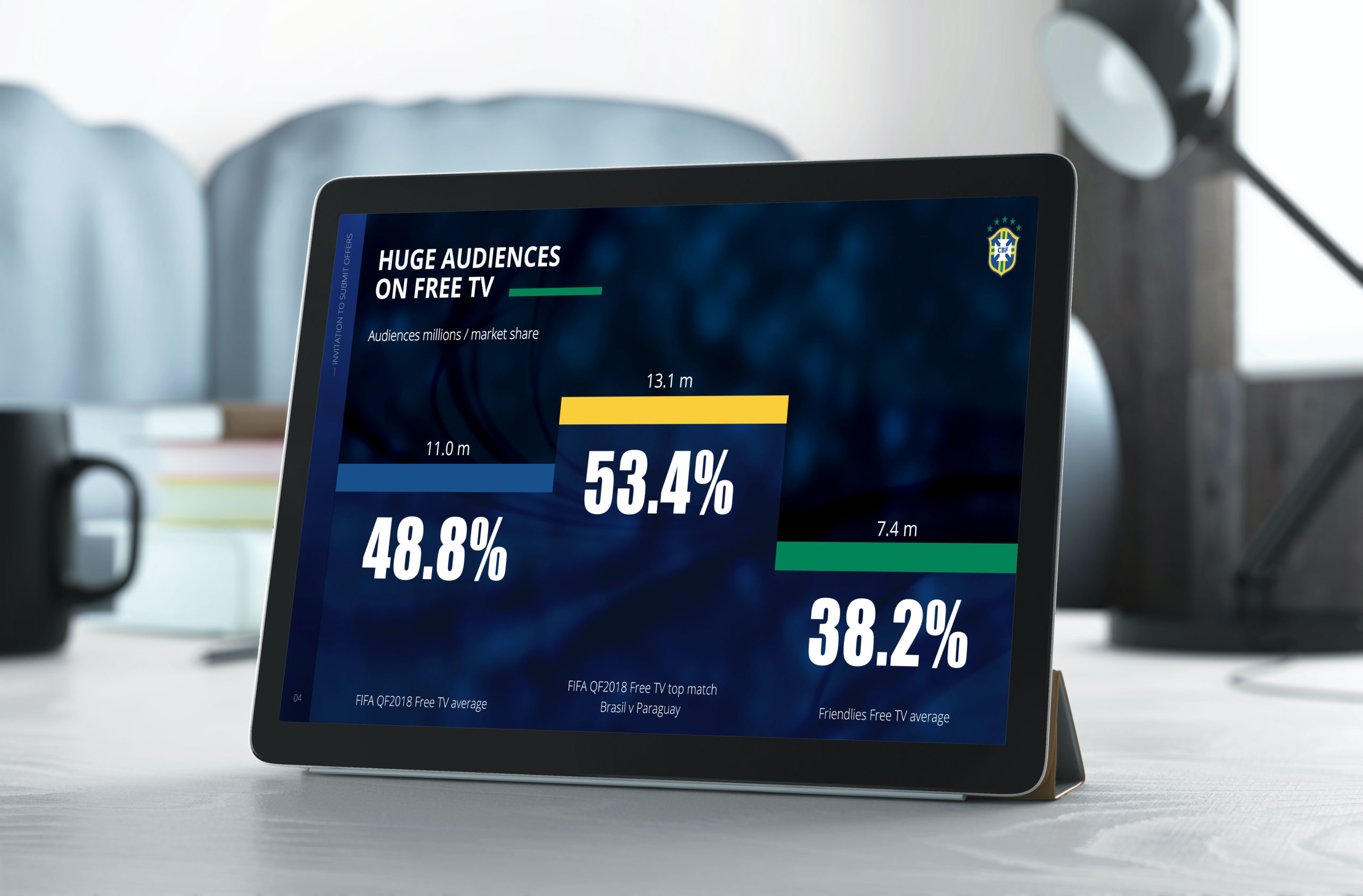 Data Visualisation Infographic on iPad