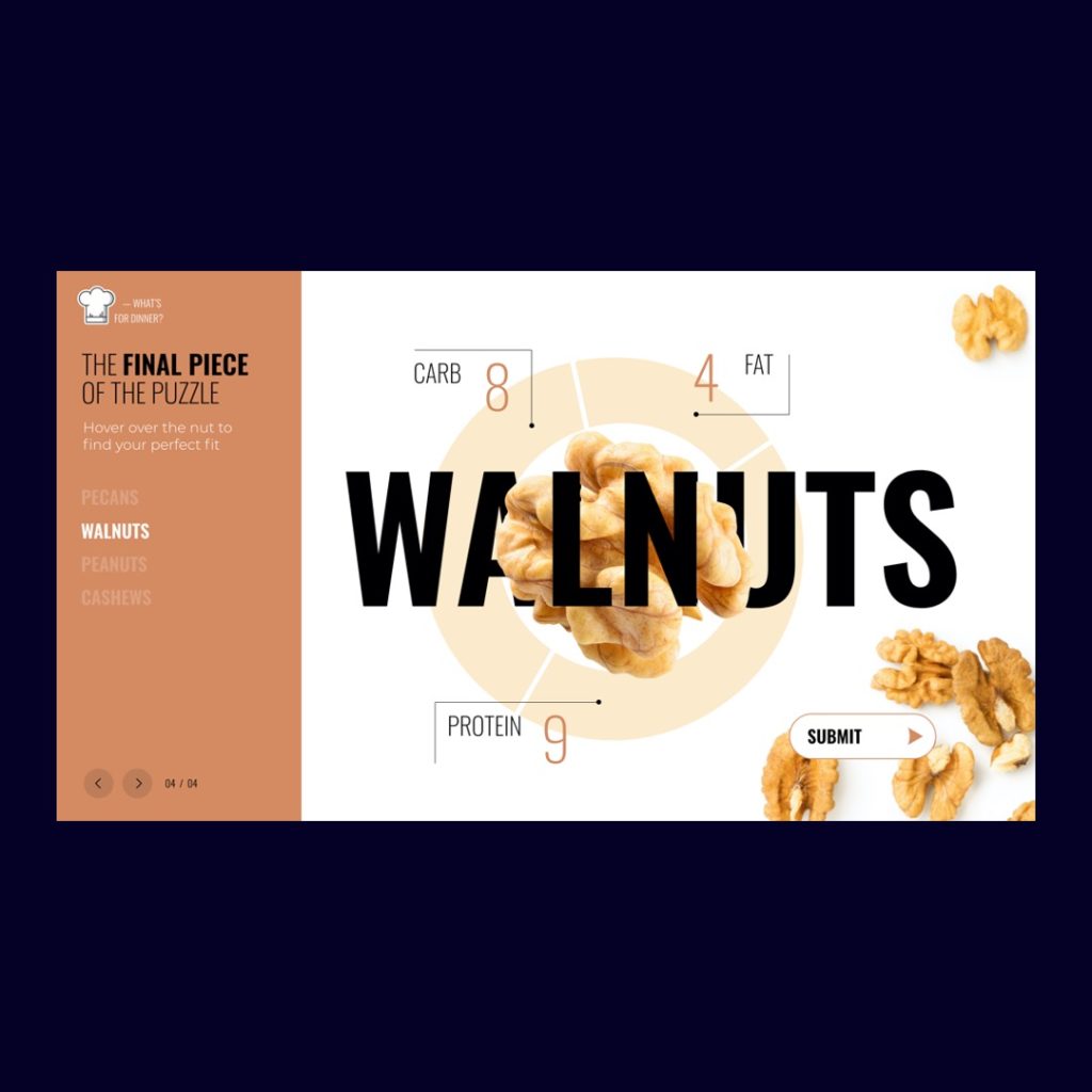 Walnuts Food Infographic Slide
