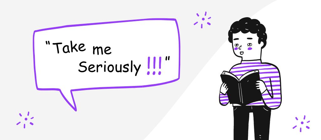 Comic sans saying 'take me seriously'