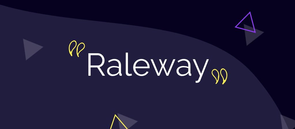 Raleway font