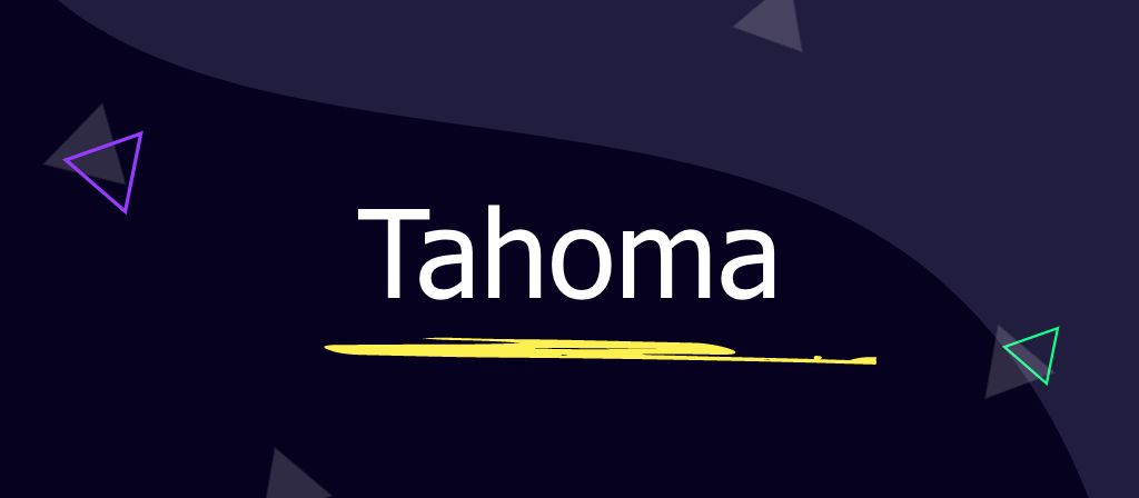 Tahoma font for presentation